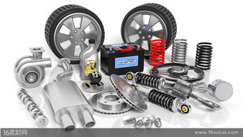 汽车配件高清图片 从凌乱到有序，探索现代汽修的艺术与科技